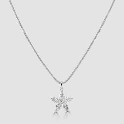 Marquise diamond star pendant