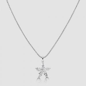 Marquise diamond star pendant