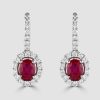Ruby and Diamond earrings