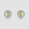 18ct opal diamond earrings