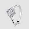 18ct Fancy cluster diamond ring