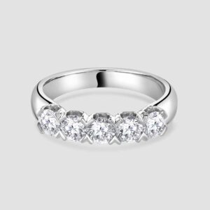Platinum 5 stone eternity ring