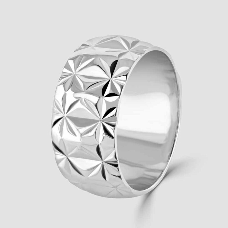 Diamond milled wide band