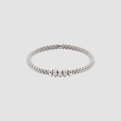 18ct white gold Solo Flex’it bracelet