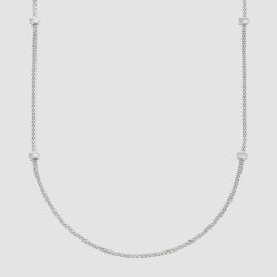 18ct white gold Prima 80cm necklace