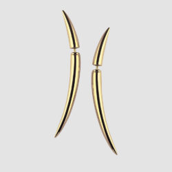 Yellow Gold Vermeil Quill Earrings