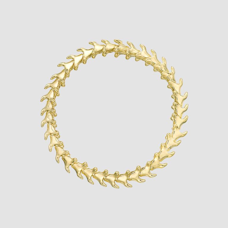 Serpent Trace Yellow Gold Vermeil Slim Bracelet