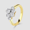 18ct yellow and white gold Pop ring