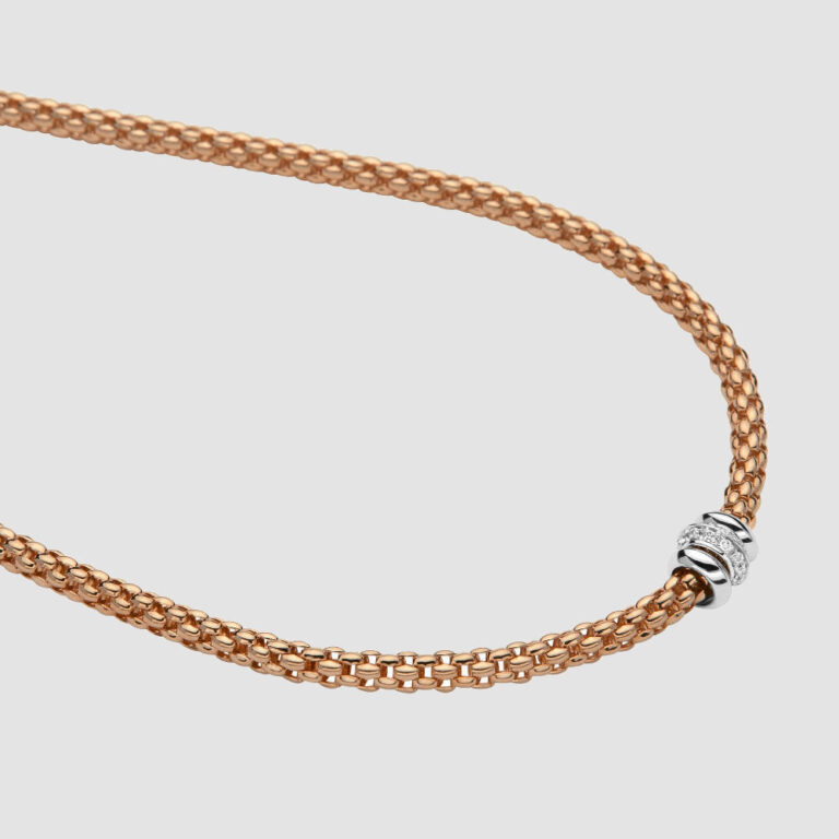 Solo Necklace with Diamonds