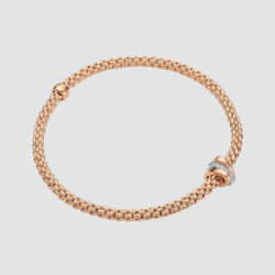 18ct Rose Gold Flex’it Prima 0.10ct Diamond bracelet