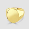 9ct extra-large oval signet ring