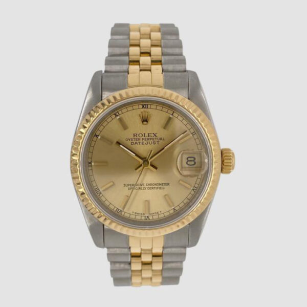 Vintage 31mm Rolex Datejust 18ct gold and stainless steel