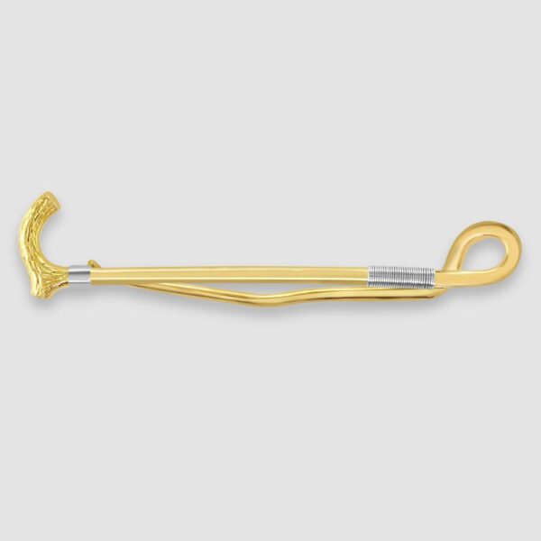 15ct white and rose gold riding crop brooch