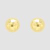 9ct yellow gold faceted studs