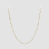 9ct oval link necklace