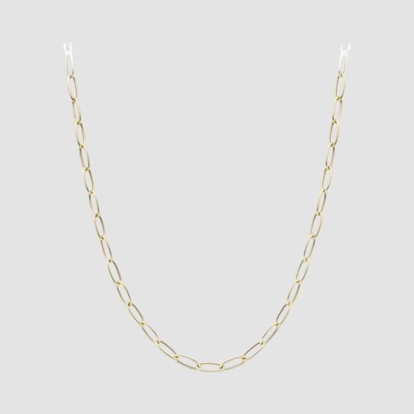 9ct oval link necklace
