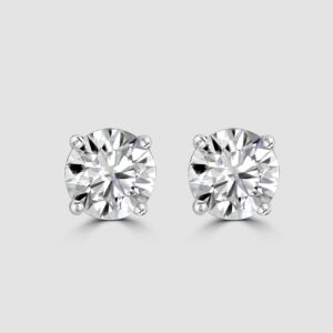 Laboratory diamond stud earrings - 1.50ct