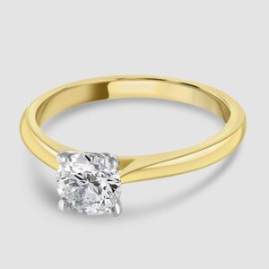 Laboratory diamond solitaire ring - 0.75ct
