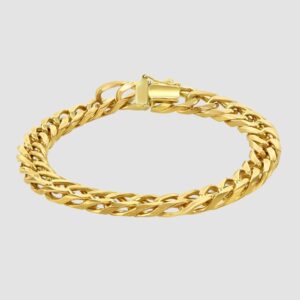Double curb link bracelet