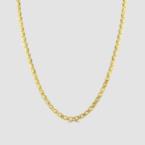 15ct yellow gold and pearl necklace