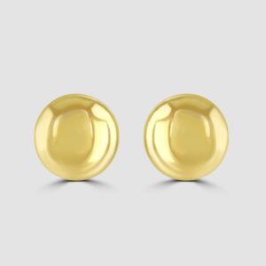 9ct yellow gold smartie style stud earrings