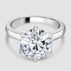 Stunning 4.02ct diamond solitaire ring